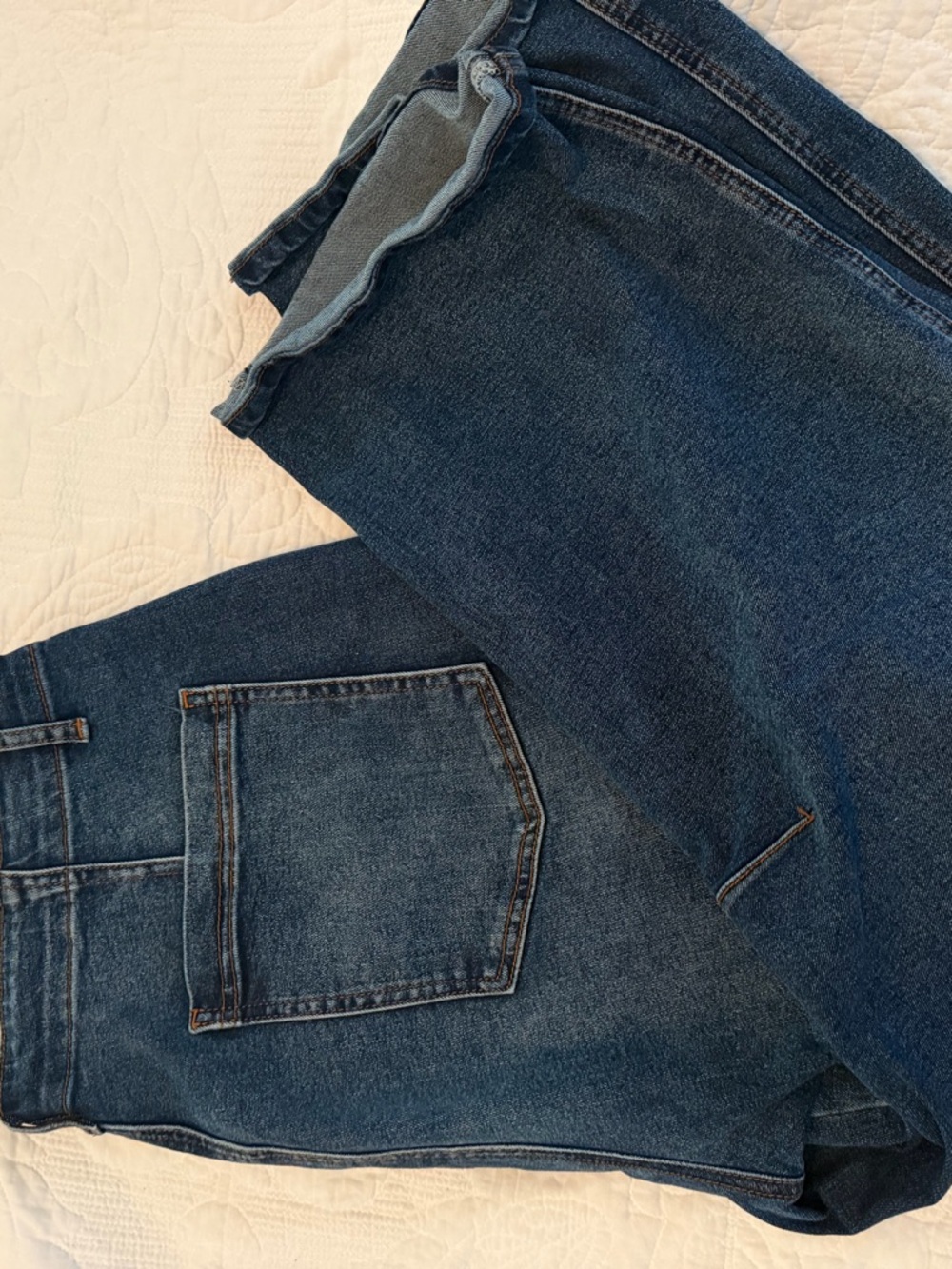 Flamingals Dark Blue Cropped Jean with Tie Waist - Picture 5 of 5